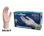 AMMEX Gloveplus IVPF Powder Free Vinyl Disposable Gloves 5mil - Large - Case of 1000