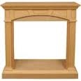 Fireplace Mantel with Trim Kit, M32-M-U, Unfinished