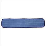 Premium Microfiber Looped Wet Mop Pads Blue 18" - 1 Dozen Included