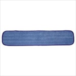 Premium Microfiber Looped Wet Mop Pads Blue 24" - 2 Dozen Included