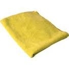 Microfiber Cleaning Cloths, Yellow, 16x16, Pack of 60