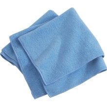 Microfiber Cleaning Cloths Blue 16x16- (15 dozen = 180 each)