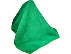 Microfiber Terry Cleaning Cloths 12x12 Green (5 dozen)