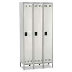 Safco&reg; Single Tier, Three-Column Locker, 36w x 18d x 78h, Two-Tone Gray # SAF5525GR