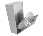 S.A.C. Sanitary Napkin & Tampon Disposal Receptacle - White Powder coated steel- 1 Unit # TD9200WH