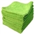 Premium Microfiber Cleaning Cloths, 320 GSM, 49 Grams per Cloth, Lime, 16x16, Pack of 12