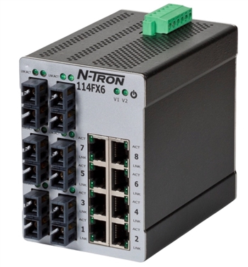 N-Tron 114FX6 Industrial Ethernet Switch