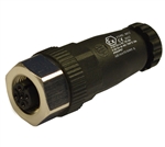 HTP 12FC5000-ATEX M12 Female Straight Connector, ATEX Approved