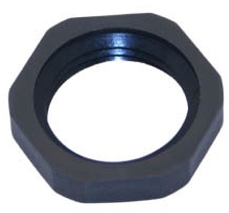 Mencom 212PA/SW 1/2" NPT Black Plastic Locking Nut