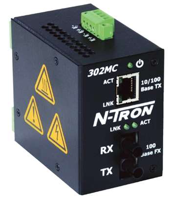 N-Tron Industrial Media Converter w/ N-View OPC Server - 302MCE-N-ST-40