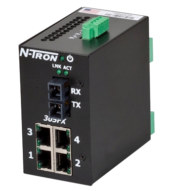 N-Tron 305FXE Industrial Ethernet Switch w/ N-View OPC Server