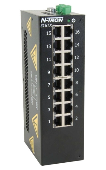 N-Tron 16 Port Industrial Ethernet Switch w/ N-View - 316TX-N