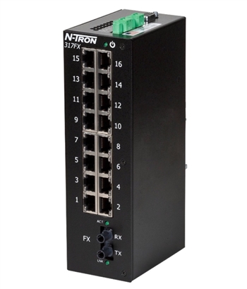 17 Port Industrial Ethernet Switch w/ N-View OPC Server