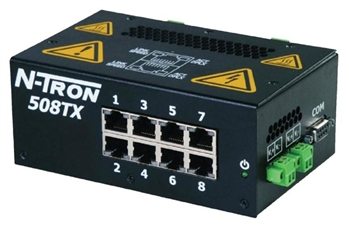 N-Tron 8 Port Industrial Ethernet Switch w/ Advanced Firmware- 508TX-A