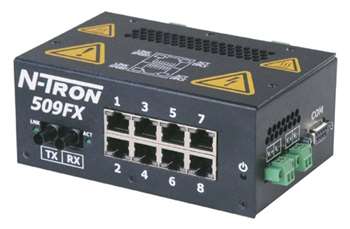 N-Tron Industrial Ethernet Switch w/ N-View OPC Server - 509FXE-N-ST-15