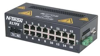 N-Tron Industrial Ethernet Switch w/ Advanced Firmware - 517FXE-A-ST-40