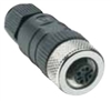 Lumberg Automation M12 Connector, 4 Pin, Female Straight, PG 9