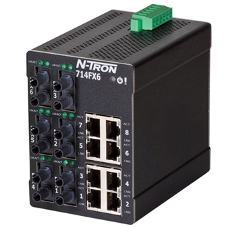 N-Tron 714FXE6 Fully Managed Ethernet Switch