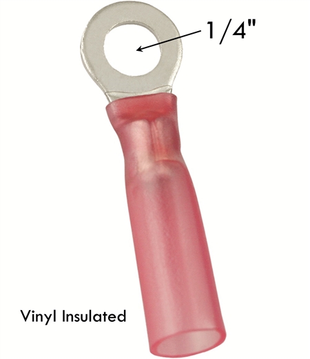 AFVL6R2 Vinyl Insulated 22-16 AWG Ring Terminal