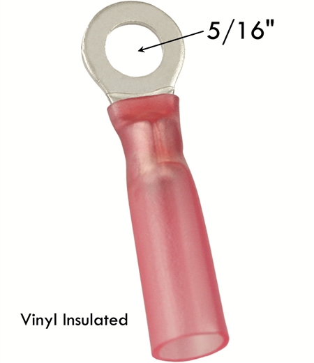 AFVL8R2 Vinyl Insulated 22-16 AWG Ring Terminal