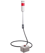 Menics ATEPR-10-R-B 1 Tier Tower Light, Red, w/ Buzzer