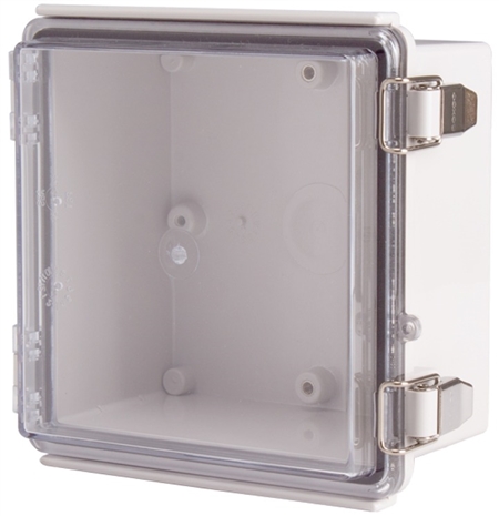 Boxco BC-ATP-151509 Hinged Lid Enclosure, Clear Cover, ABS Plastic