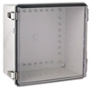 Boxco BC-ATP-203015 Hinged Lid Enclosure, Clear Cover, ABS Plastic