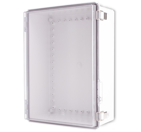 Boxco BC-ATP-304015 Hinged Lid Enclosure, Clear Cover, ABS Plastic