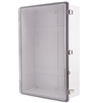 Boxco BC-ATP-406018 Hinged Lid Enclosure, Clear Cover, ABS Plastic