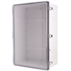 Boxco BC-ATP-406023 Hinged Lid Enclosure, Clear Cover, ABS Plastic