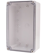 Boxco BC-ATS-152510 Screw Cover Enclosure, Clear Cover, ABS Plastic