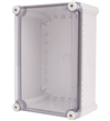 Boxco BC-ATS-192813 Screw Cover Enclosure, Clear Cover, ABS Plastic