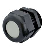 Sealcon CD07AP-BK Black 1/4" NPT / PG 7 Dome Solid Insert Cord Grip