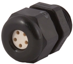 Sealcon CD09A3-BK Black PG 9 Dome 5 Hole .06" (1.6 mm) Insert Cord Grip