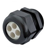 Sealcon CD22M0-BK Black M20 Dome 6 Hole .15" (3.8 mm) Insert Cord Grip
