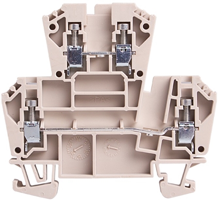 Deca CDK4 Screw Clamp Double Level DIN Rail Terminal Block