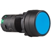 Deca CP2B-A1E10S 22 mm Maintained Push Button, Flush Head, Blue