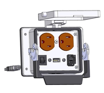 Mencom DP-RJ45-USB-10-R-32 Panel Interface Connector