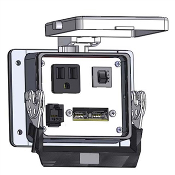 Mencom DP1-RJ45-USB-R-32 Panel Interface Connector