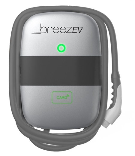 BreezEV  48 Amp Electric Vehicle Charger, Wall Mount
