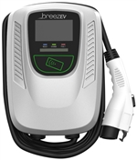 BreezEV 80 Amp EV Charger, Wall Mount, 4G Cellular, 5 Year PRO Plan, 18 Ft 80A Cable