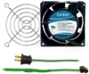 GCAB700 80 mm 120V Cooling Fan Kit w/ Green Fan Cord