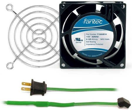 GCAB700 80 mm 120V Cooling Fan Kit w/ Green Fan Cord