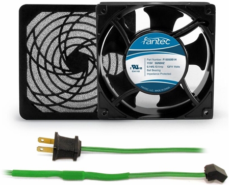 GCAB703 120 mm 120V Cooling Fan Kit w/ Green Fan Cord