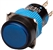 Kacon K16-211-B 16 mm Push Button, Round, Blue