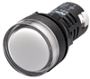 Kacon KPL-W-24V 22 mm Pilot Lamp, Round, White