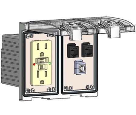 Mencom LP2-GF-2RJ45-USB-BFAF Low Profile Programming Interface