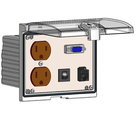 Mencom LP3-DP-DB9-RJ45-R Low Profile Programming Interface