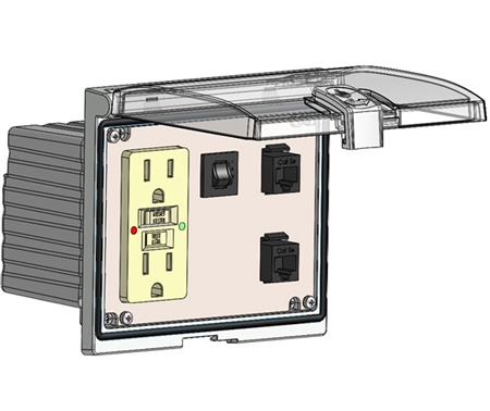 Mencom LP3-GF-2RJ45-R Low Profile Programming Interface