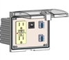 Mencom LP3-GF-2USB-AFAF-R Low Profile Programming Port